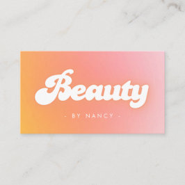 Visita Tarjeta de presentación Beauty Salon Groovy Retro