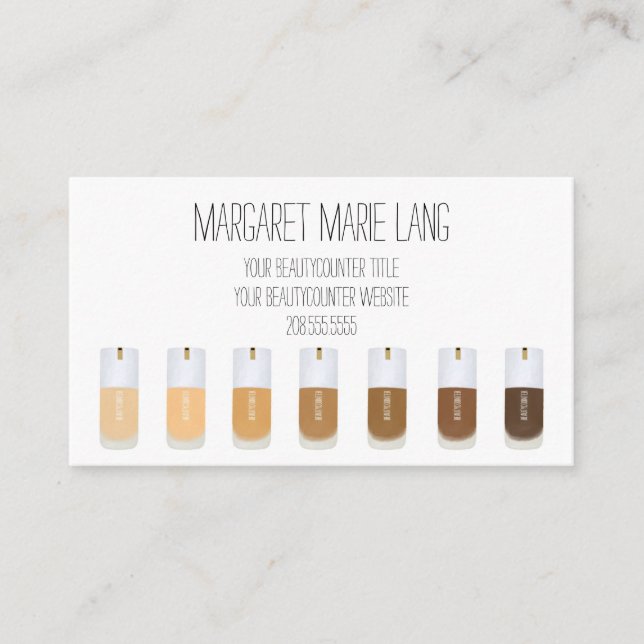 Visita Tarjeta de presentación Beautycontra Skin Twin dib (Anverso)