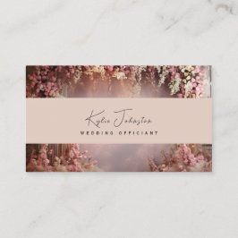 Visita Tarjeta de presentación, Boda Tonos suaves oficial