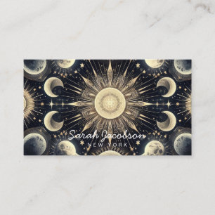 Visita Tarjeta de presentación boho celestial – Cielo noc