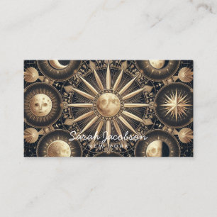 Visita Tarjeta de presentación boho celestial – Cielo noc