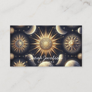 Visita Tarjeta de presentación boho celestial – Noche cós