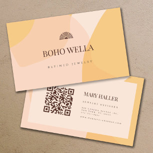 Visita Tarjeta de presentación boho moderno femenino