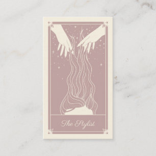 Visita Tarjeta de presentación Boho Tarot Hairdresser Dus