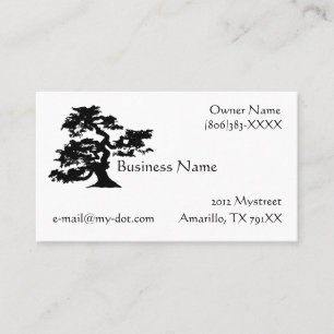 Visita Tarjeta de presentación Bonsai Silhouette