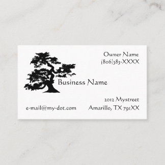 Visita Tarjeta de presentación Bonsai Silhouette