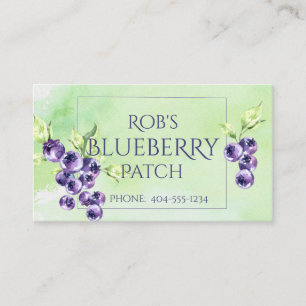 Visita Tarjeta de presentación Botanica Blueberries