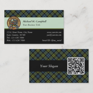 Visita Tarjeta de presentación Campbell Tartan