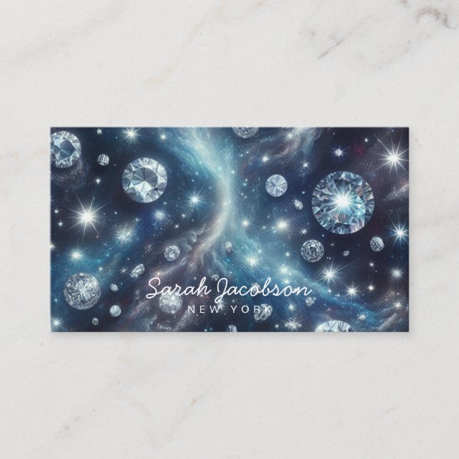 Visita Tarjeta de presentación celestial de diamante – Ci (Anverso)