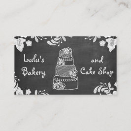 Visita Tarjeta de presentación Chalkboard Bakery