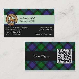 Visita Tarjeta de presentación Clan Blair Tartan
