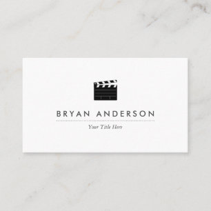 Visita Tarjeta de presentación Clapperboard