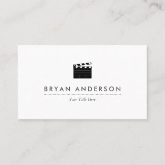 Visita Tarjeta de presentación Clapperboard