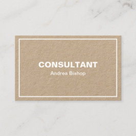 Visita Tarjeta de presentación clásica de marco limpio si