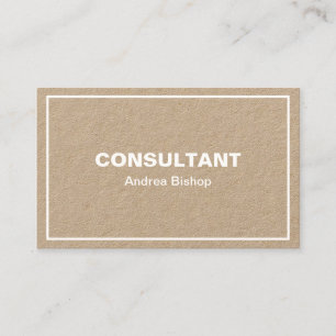 Visita Tarjeta de presentación clásica de marco limpio si