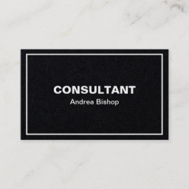 Visita Tarjeta de presentación clásica de marco limpio si