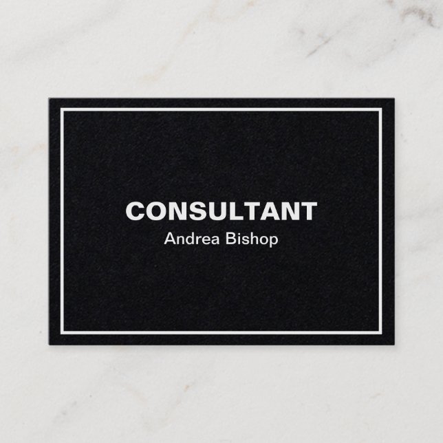 Visita Tarjeta de presentación clásica de marco limpio si (Anverso)