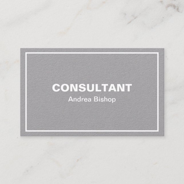 Visita Tarjeta de presentación clásica de marco limpio si (Anverso)