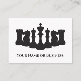 Visita Tarjeta de presentación clásica de piezas de ajedr