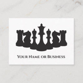 Visita Tarjeta de presentación clásica de piezas de ajedr