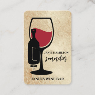 Visita Tarjeta de presentación código QR de copa de vino