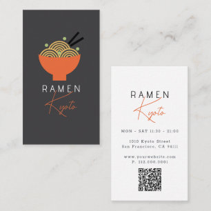 Visita Tarjeta de presentación código QR del restaurante 