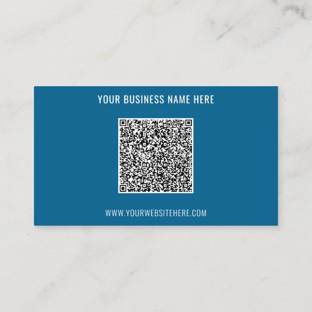 Visita Tarjeta de Presentación Comercial con Código QR y  (Reverso)