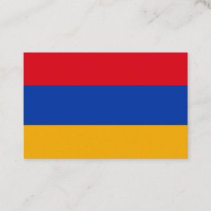 Visita Tarjeta de presentación con bandera de Armenia