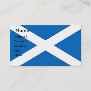 Visita Tarjeta de presentación con bandera de Escocia