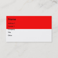 Tarjeta de presentación con bandera de Indonesia