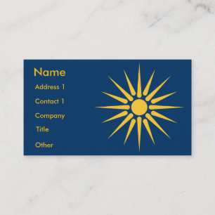 Visita Tarjeta de Presentación con Bandera de Macedonia,