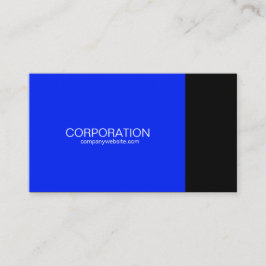 Visita Tarjeta de presentación con clase azul y negra con