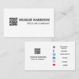 Visita Tarjeta de presentación con código QR