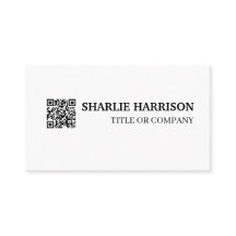 Tarjeta de presentación con código QR