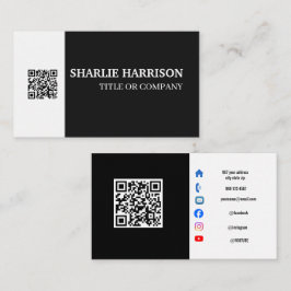 Visita Tarjeta de presentación con código QR