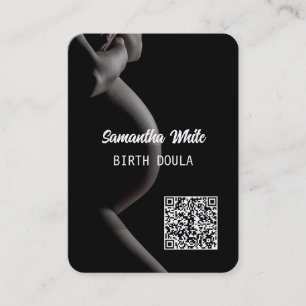 Visita Tarjeta de presentación con código QR de doula