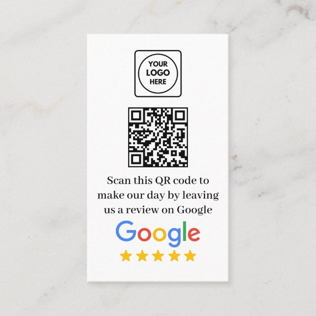 Visita Tarjeta de presentación con código QR de enlace de (Anverso)