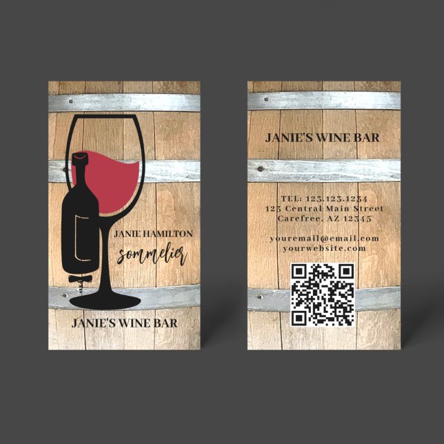 Visita Tarjeta de presentación con código QR de la barra  (Subido por el creador)