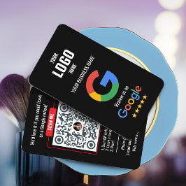 Visita Tarjeta de presentación con código QR de reseñas d
