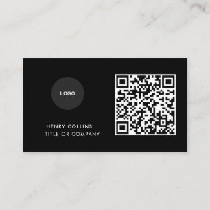 Visita Tarjeta de Presentación con Código QR Diseño Mod