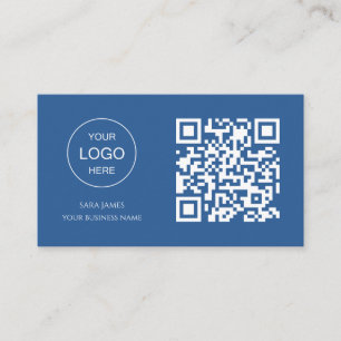 Visita Tarjeta de Presentación con Código QR   Diseño Mod
