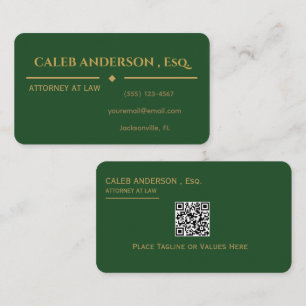 Visita Tarjeta de presentación con código QR elegante en 