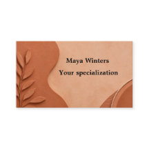 Tarjeta de presentación con código QR elegante y m