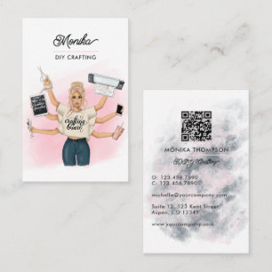 Visita Tarjeta de presentación con código QR para la rein
