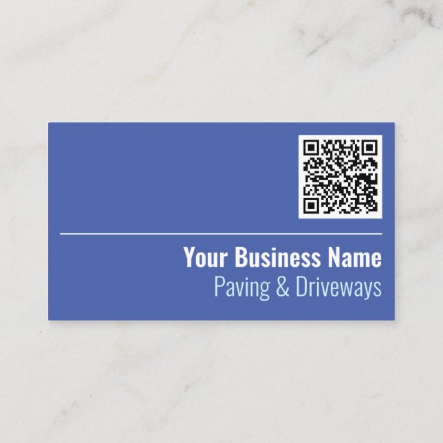 Visita Tarjeta de presentación con código QR para pavimen (Reverso)