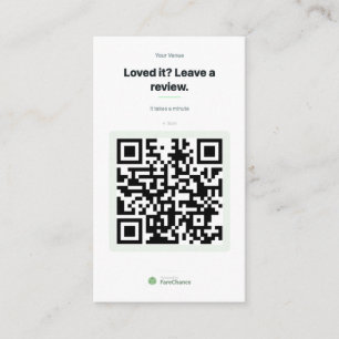 Visita Tarjeta de presentación con código QR para restaur