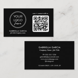 Visita Tarjeta de presentación con código QR personalizad