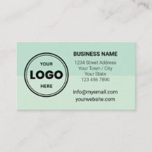 Tarjeta de presentación con código QR y logotipo p