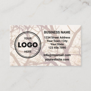Visita Tarjeta de presentación con código QR y logotipo p