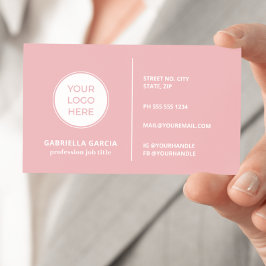 Visita Tarjeta de presentación con el código QR del logot